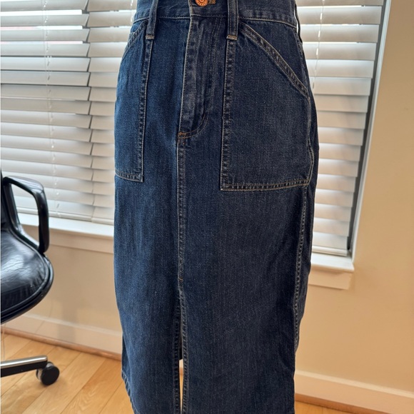 J. Crew Denim Midi Skirt - Picture 2 of 8